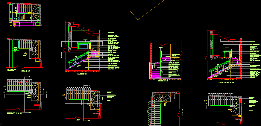 Detalhe da escada - desenho