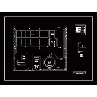 Design of treatment plant and outdoor lighting