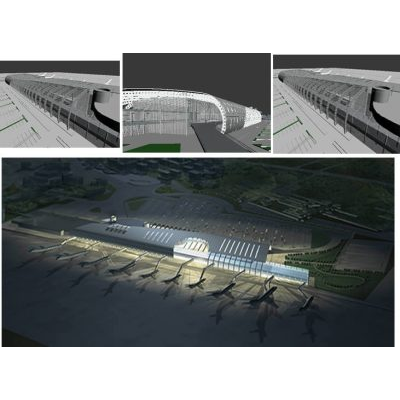 Aeropuerto 3d max