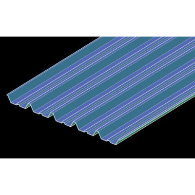 Chapa acanalada 3d