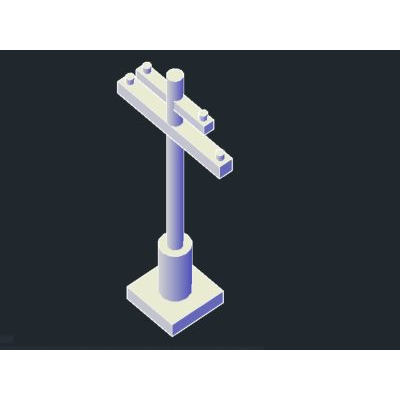 Pole for running cables