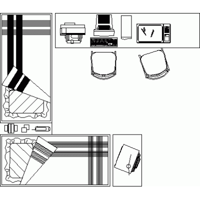 Dormitorio equipado con dos camas