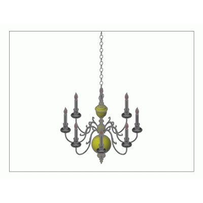 Chandelier 3d tipo arana