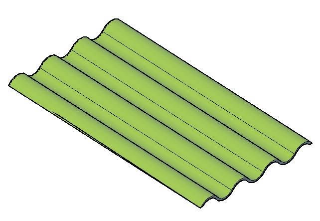 Corrugated tile profile 7
