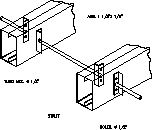 Detalle de estructura de techo metalica