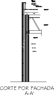 Detail der Metalldachkonstruktion
