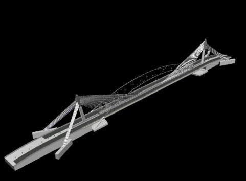 modèle 3D de Pont Seri Sajuana