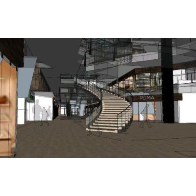 Centro comercial 3d
