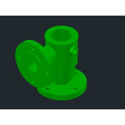 Cilindro flanje 3d