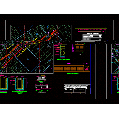 Plano de drenaje pluvial