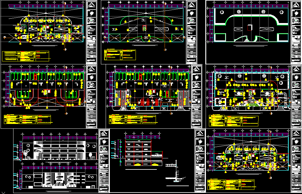 Offices plan of finishes