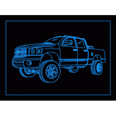 Camion en 2d vista