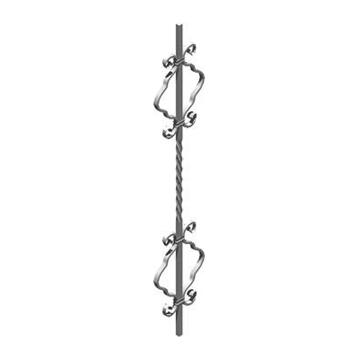 3d model forging element. blocks to assemble models of architectural works in wrought iron