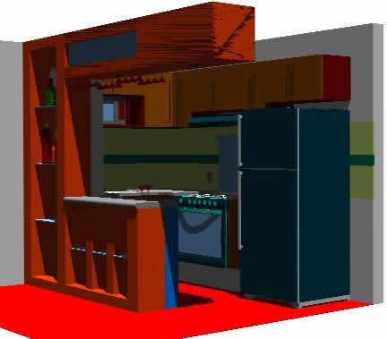 3D-Hausküche