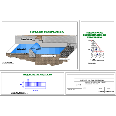 Diseno de azud(obra de toma convencional)