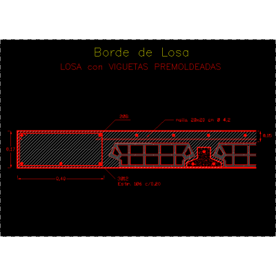 Borde de losa