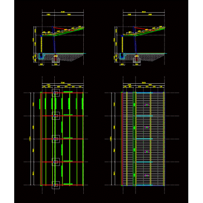 Estructura de estacionamiento en voladizo