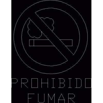 Letrero no fumar
