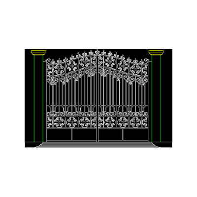 wrought iron gate