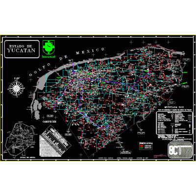Mapa yucatan