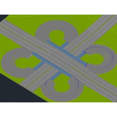 Trebol de distribucion 3d
