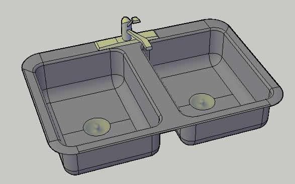 Double sink - kitchen sink