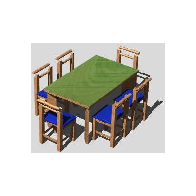 Dining room with 6 chairs