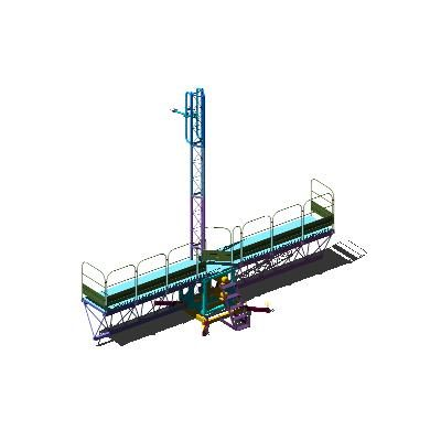 Plataforma y reductor 3d