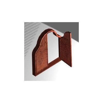 Ventana Arqueada de Madera