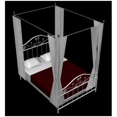 Cama con mosquitero