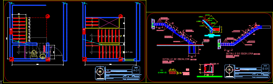 Structure d'escalier - détail de construction
