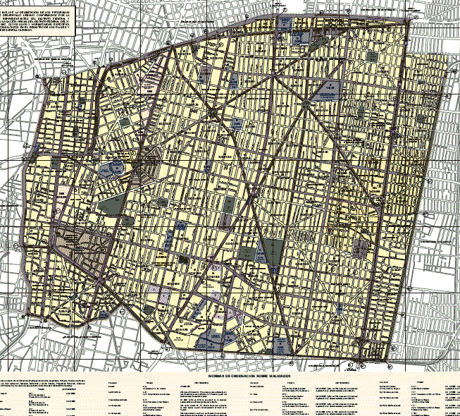 Plano parcial de desenvolvimento urbano Delegação de Benito Juarez