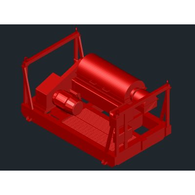 Centrifugadora horizontal en 3d