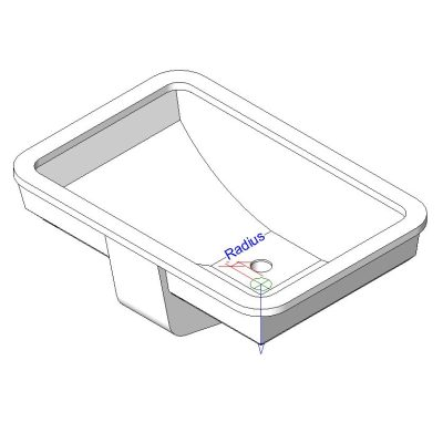 Lavabo Empotrado Ladena 2214
