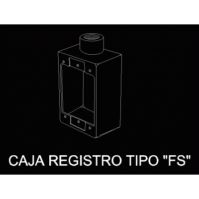 Caja registro tipo fs