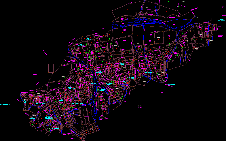 Map of the city of Tlapa