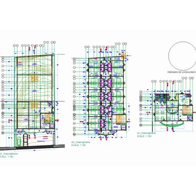 Desarrollo de Edificio con planos detallados