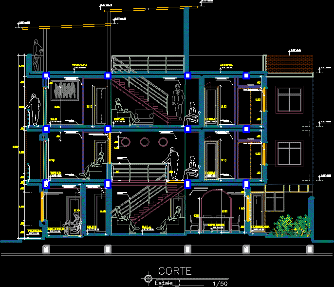 Detailed family housing section