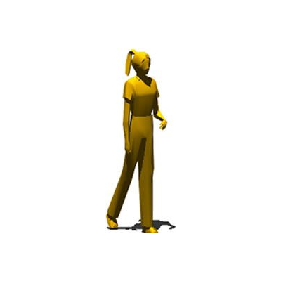 Figura de Mujer Caminando