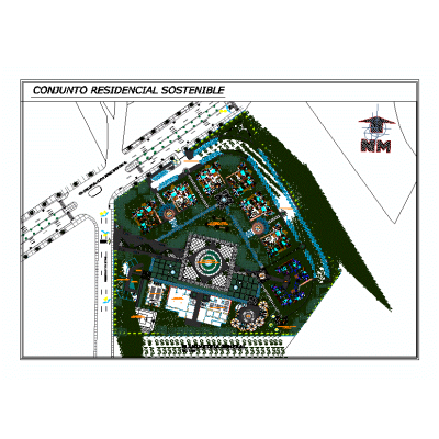 Conjunto residencial sostenible
