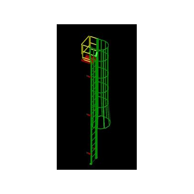 Escalera de gato 3d