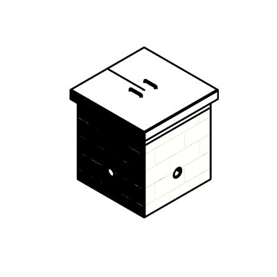 Typical electrical register box 3d model