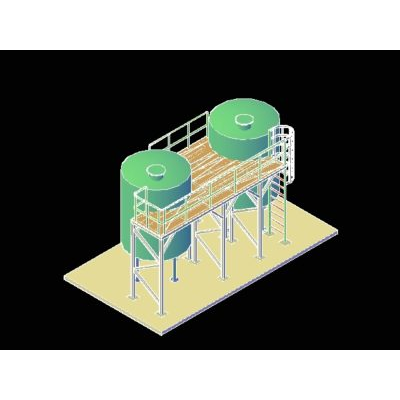 Plataforma con escalera tipo marinero
