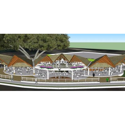 Restaurante ecologico 3d