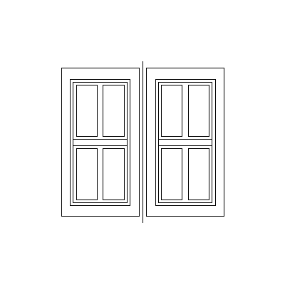 Ventana doble corrediza