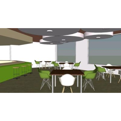 Diseño Contemporáneo de Cafetería