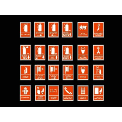 Simbologia de extintores para mapa de riesgo