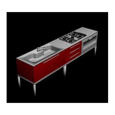 Mueble de cocina 3d