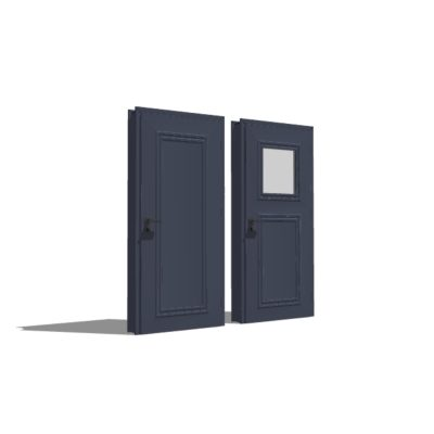 Puerta 3d lista para renderizar