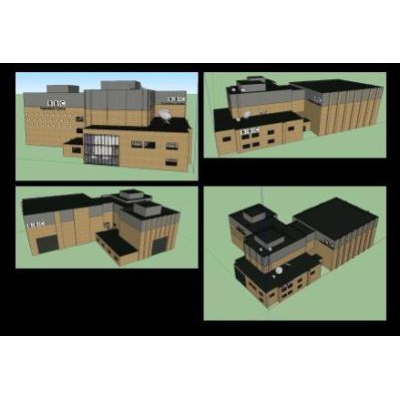 Estudio de television con interiores